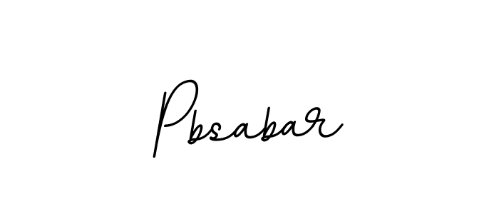 Design your own signature with our free online signature maker. With this signature software, you can create a handwritten (BallpointsItalic-DORy9) signature for name Pbsabar. Pbsabar signature style 11 images and pictures png