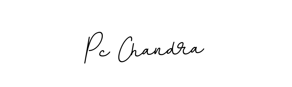 Use a signature maker to create a handwritten signature online. With this signature software, you can design (BallpointsItalic-DORy9) your own signature for name Pc Chandra. Pc Chandra signature style 11 images and pictures png