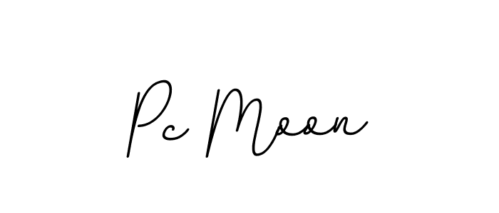 Make a beautiful signature design for name Pc Moon. With this signature (BallpointsItalic-DORy9) style, you can create a handwritten signature for free. Pc Moon signature style 11 images and pictures png