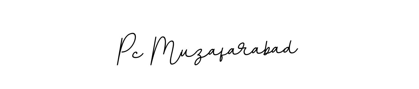 Make a beautiful signature design for name Pc Muzafarabad. With this signature (BallpointsItalic-DORy9) style, you can create a handwritten signature for free. Pc Muzafarabad signature style 11 images and pictures png