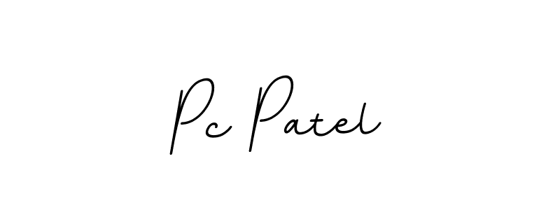 Pc Patel stylish signature style. Best Handwritten Sign (BallpointsItalic-DORy9) for my name. Handwritten Signature Collection Ideas for my name Pc Patel. Pc Patel signature style 11 images and pictures png