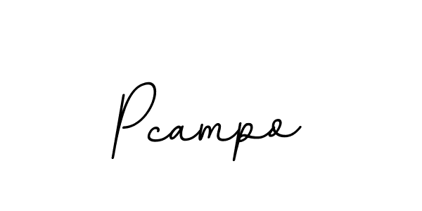 How to make Pcampo name signature. Use BallpointsItalic-DORy9 style for creating short signs online. This is the latest handwritten sign. Pcampo signature style 11 images and pictures png
