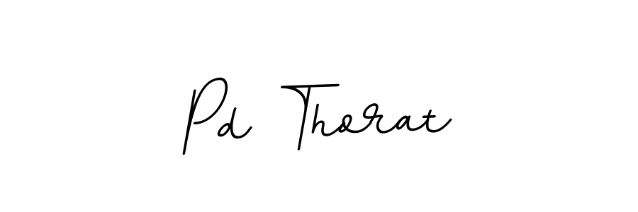 Make a beautiful signature design for name Pd Thorat. With this signature (BallpointsItalic-DORy9) style, you can create a handwritten signature for free. Pd Thorat signature style 11 images and pictures png