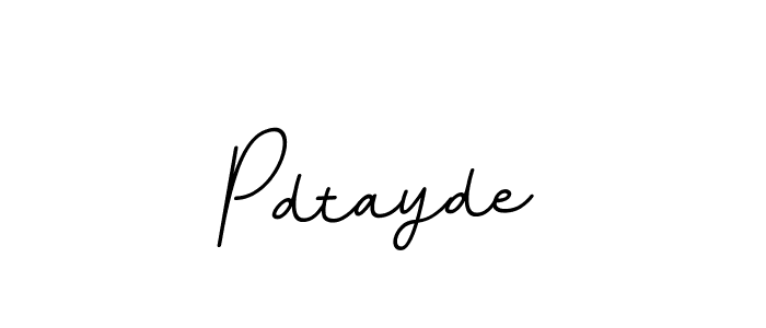 Make a beautiful signature design for name Pdtayde. With this signature (BallpointsItalic-DORy9) style, you can create a handwritten signature for free. Pdtayde signature style 11 images and pictures png