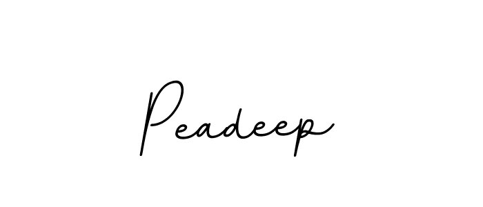 Make a beautiful signature design for name Peadeep. With this signature (BallpointsItalic-DORy9) style, you can create a handwritten signature for free. Peadeep signature style 11 images and pictures png