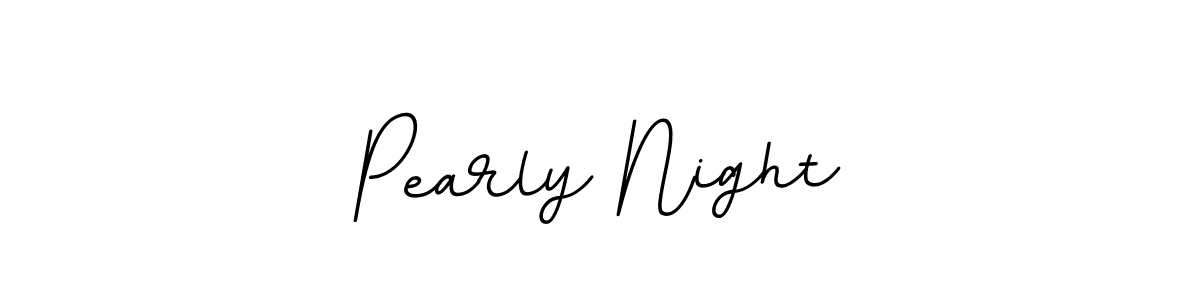 The best way (BallpointsItalic-DORy9) to make a short signature is to pick only two or three words in your name. The name Pearly Night include a total of six letters. For converting this name. Pearly Night signature style 11 images and pictures png