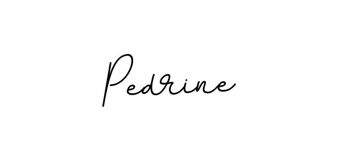 The best way (BallpointsItalic-DORy9) to make a short signature is to pick only two or three words in your name. The name Pedrine include a total of six letters. For converting this name. Pedrine signature style 11 images and pictures png