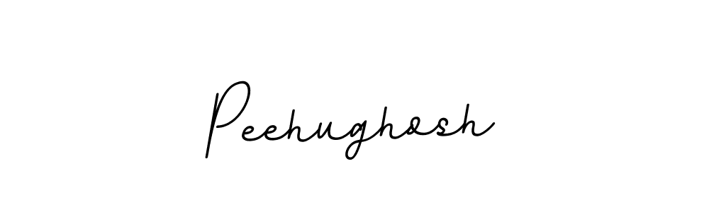 Use a signature maker to create a handwritten signature online. With this signature software, you can design (BallpointsItalic-DORy9) your own signature for name Peehughosh. Peehughosh signature style 11 images and pictures png