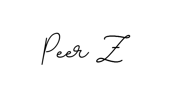 You should practise on your own different ways (BallpointsItalic-DORy9) to write your name (Peer Z) in signature. don't let someone else do it for you. Peer Z signature style 11 images and pictures png