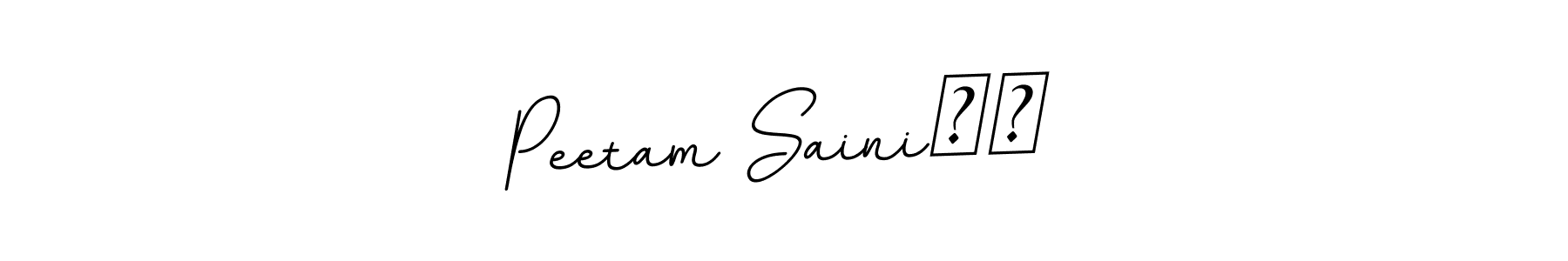 BallpointsItalic-DORy9 is a professional signature style that is perfect for those who want to add a touch of class to their signature. It is also a great choice for those who want to make their signature more unique. Get Peetam Saini♥️ name to fancy signature for free. Peetam Saini♥️ signature style 11 images and pictures png