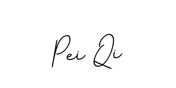 You should practise on your own different ways (BallpointsItalic-DORy9) to write your name (Pei Qi) in signature. don't let someone else do it for you. Pei Qi signature style 11 images and pictures png