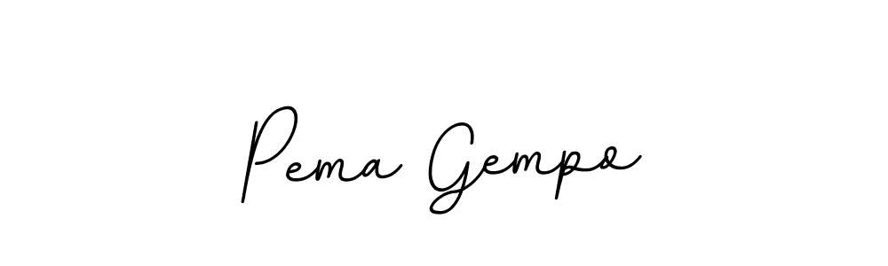 Design your own signature with our free online signature maker. With this signature software, you can create a handwritten (BallpointsItalic-DORy9) signature for name Pema Gempo. Pema Gempo signature style 11 images and pictures png