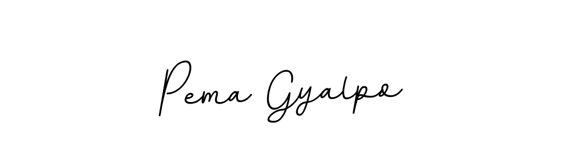 Use a signature maker to create a handwritten signature online. With this signature software, you can design (BallpointsItalic-DORy9) your own signature for name Pema Gyalpo. Pema Gyalpo signature style 11 images and pictures png