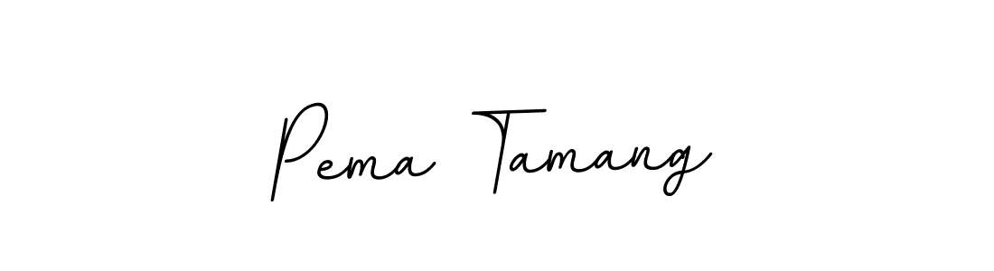 Pema Tamang stylish signature style. Best Handwritten Sign (BallpointsItalic-DORy9) for my name. Handwritten Signature Collection Ideas for my name Pema Tamang. Pema Tamang signature style 11 images and pictures png