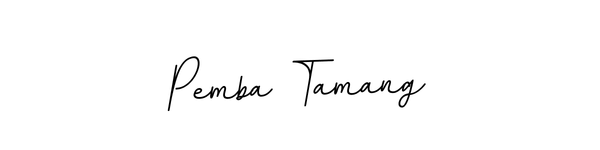 Design your own signature with our free online signature maker. With this signature software, you can create a handwritten (BallpointsItalic-DORy9) signature for name Pemba Tamang. Pemba Tamang signature style 11 images and pictures png