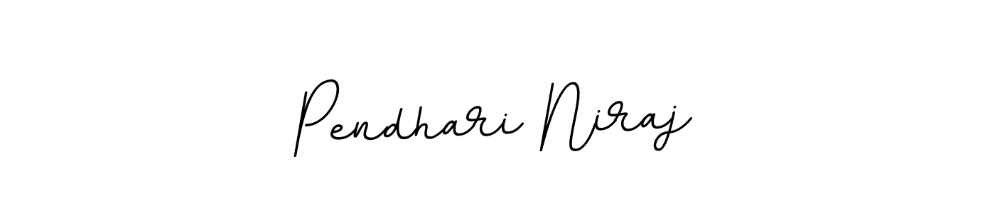Make a beautiful signature design for name Pendhari Niraj. With this signature (BallpointsItalic-DORy9) style, you can create a handwritten signature for free. Pendhari Niraj signature style 11 images and pictures png