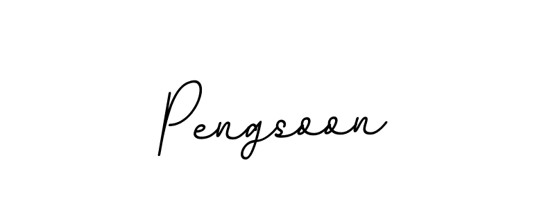 Make a beautiful signature design for name Pengsoon. With this signature (BallpointsItalic-DORy9) style, you can create a handwritten signature for free. Pengsoon signature style 11 images and pictures png