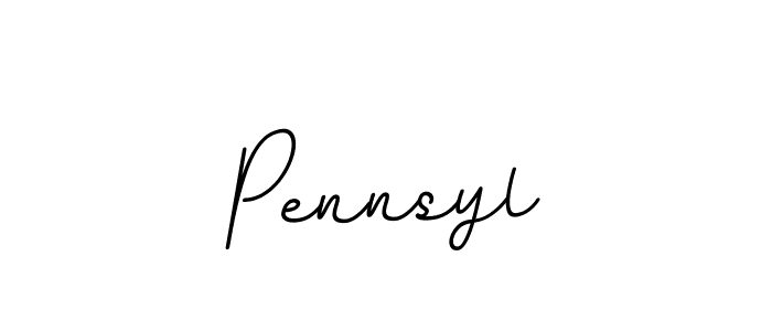 Use a signature maker to create a handwritten signature online. With this signature software, you can design (BallpointsItalic-DORy9) your own signature for name Pennsyl. Pennsyl signature style 11 images and pictures png