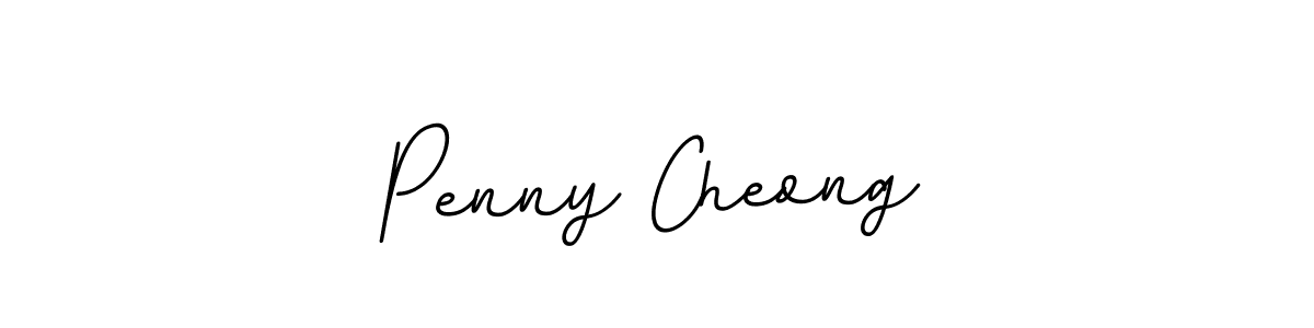 You should practise on your own different ways (BallpointsItalic-DORy9) to write your name (Penny Cheong) in signature. don't let someone else do it for you. Penny Cheong signature style 11 images and pictures png