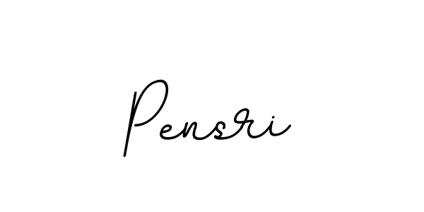 Design your own signature with our free online signature maker. With this signature software, you can create a handwritten (BallpointsItalic-DORy9) signature for name Pensri. Pensri signature style 11 images and pictures png