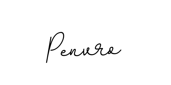 Design your own signature with our free online signature maker. With this signature software, you can create a handwritten (BallpointsItalic-DORy9) signature for name Penvro. Penvro signature style 11 images and pictures png