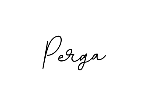 Use a signature maker to create a handwritten signature online. With this signature software, you can design (BallpointsItalic-DORy9) your own signature for name Perga. Perga signature style 11 images and pictures png