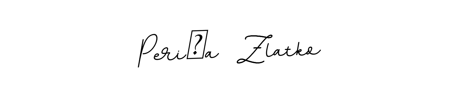 BallpointsItalic-DORy9 is a professional signature style that is perfect for those who want to add a touch of class to their signature. It is also a great choice for those who want to make their signature more unique. Get Periša  Zlatko name to fancy signature for free. Periša  Zlatko signature style 11 images and pictures png