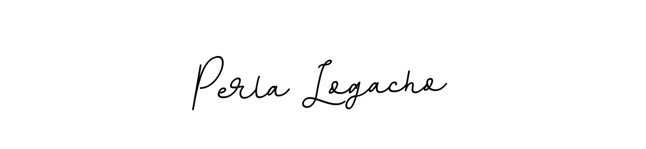 It looks lik you need a new signature style for name Perla Logacho. Design unique handwritten (BallpointsItalic-DORy9) signature with our free signature maker in just a few clicks. Perla Logacho signature style 11 images and pictures png