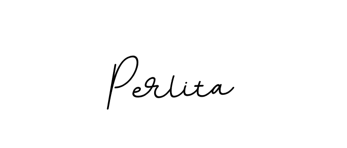 The best way (BallpointsItalic-DORy9) to make a short signature is to pick only two or three words in your name. The name Perlita include a total of six letters. For converting this name. Perlita signature style 11 images and pictures png