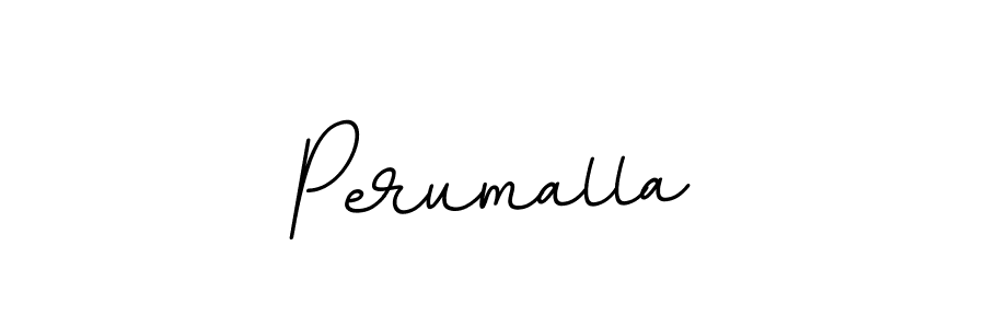 Make a beautiful signature design for name Perumalla. With this signature (BallpointsItalic-DORy9) style, you can create a handwritten signature for free. Perumalla signature style 11 images and pictures png