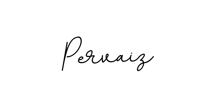 How to make Pervaiz name signature. Use BallpointsItalic-DORy9 style for creating short signs online. This is the latest handwritten sign. Pervaiz signature style 11 images and pictures png