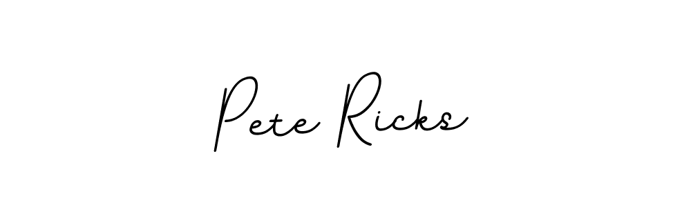 Design your own signature with our free online signature maker. With this signature software, you can create a handwritten (BallpointsItalic-DORy9) signature for name Pete Ricks. Pete Ricks signature style 11 images and pictures png