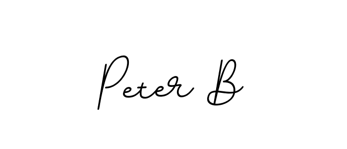 Create a beautiful signature design for name Peter B. With this signature (BallpointsItalic-DORy9) fonts, you can make a handwritten signature for free. Peter B signature style 11 images and pictures png