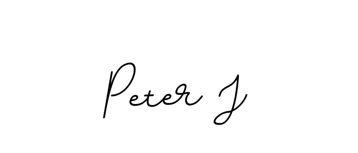 Create a beautiful signature design for name Peter J. With this signature (BallpointsItalic-DORy9) fonts, you can make a handwritten signature for free. Peter J signature style 11 images and pictures png