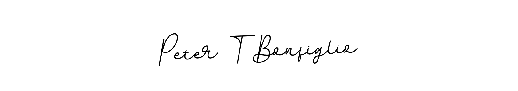 Create a beautiful signature design for name Peter T Bonfiglio. With this signature (BallpointsItalic-DORy9) fonts, you can make a handwritten signature for free. Peter T Bonfiglio signature style 11 images and pictures png