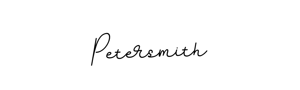 How to make Petersmith name signature. Use BallpointsItalic-DORy9 style for creating short signs online. This is the latest handwritten sign. Petersmith signature style 11 images and pictures png