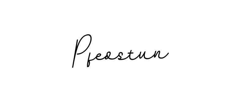 Use a signature maker to create a handwritten signature online. With this signature software, you can design (BallpointsItalic-DORy9) your own signature for name Pfeostun. Pfeostun signature style 11 images and pictures png