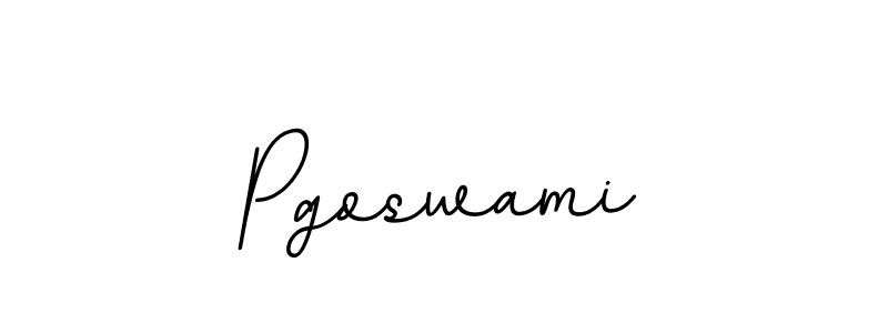 The best way (BallpointsItalic-DORy9) to make a short signature is to pick only two or three words in your name. The name Pgoswami include a total of six letters. For converting this name. Pgoswami signature style 11 images and pictures png