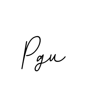 Create a beautiful signature design for name Pgu. With this signature (BallpointsItalic-DORy9) fonts, you can make a handwritten signature for free. Pgu signature style 11 images and pictures png