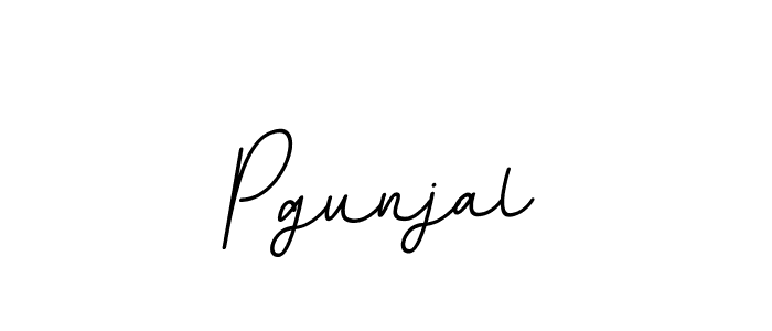 Make a beautiful signature design for name Pgunjal. With this signature (BallpointsItalic-DORy9) style, you can create a handwritten signature for free. Pgunjal signature style 11 images and pictures png