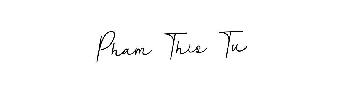 You should practise on your own different ways (BallpointsItalic-DORy9) to write your name (Pham This Tu) in signature. don't let someone else do it for you. Pham This Tu signature style 11 images and pictures png