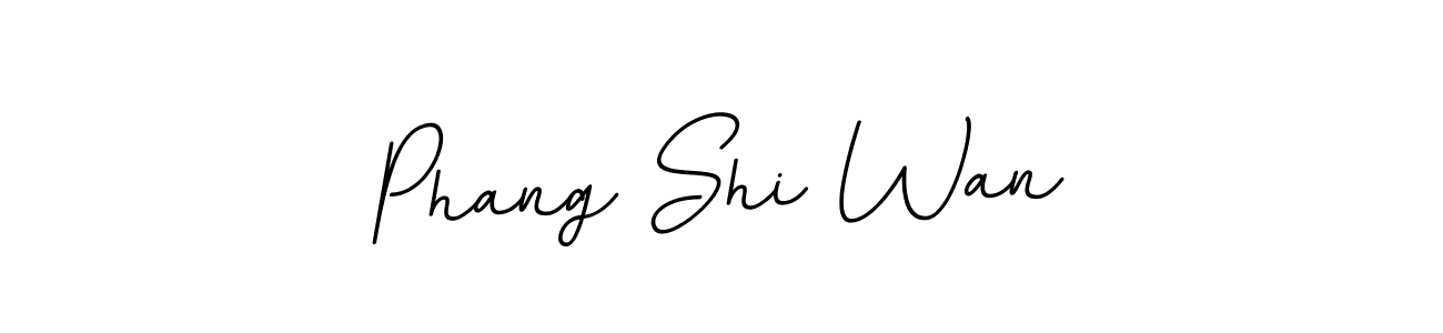 You should practise on your own different ways (BallpointsItalic-DORy9) to write your name (Phang Shi Wan) in signature. don't let someone else do it for you. Phang Shi Wan signature style 11 images and pictures png