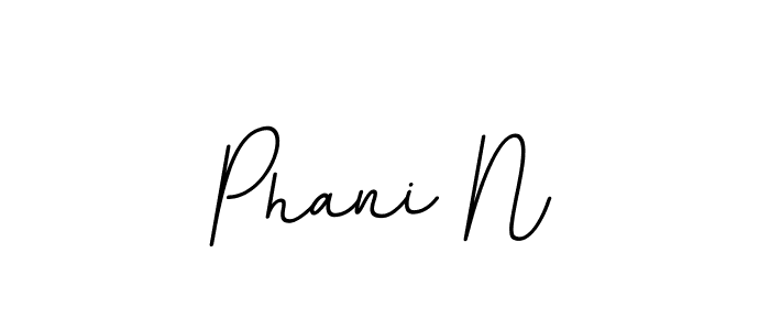 Design your own signature with our free online signature maker. With this signature software, you can create a handwritten (BallpointsItalic-DORy9) signature for name Phani N. Phani N signature style 11 images and pictures png