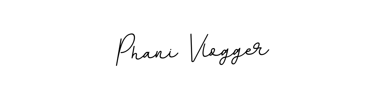 Design your own signature with our free online signature maker. With this signature software, you can create a handwritten (BallpointsItalic-DORy9) signature for name Phani Vlogger. Phani Vlogger signature style 11 images and pictures png