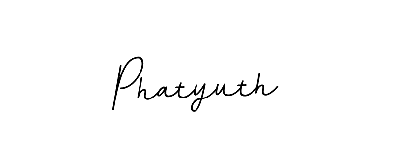 Design your own signature with our free online signature maker. With this signature software, you can create a handwritten (BallpointsItalic-DORy9) signature for name Phatyuth. Phatyuth signature style 11 images and pictures png