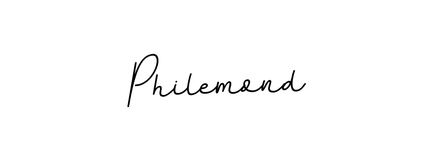 Make a beautiful signature design for name Philemond. With this signature (BallpointsItalic-DORy9) style, you can create a handwritten signature for free. Philemond signature style 11 images and pictures png