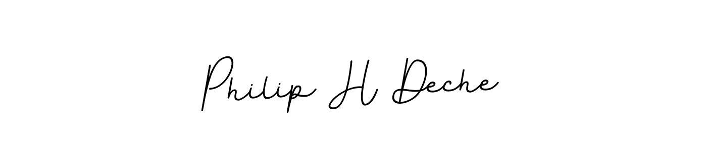 Design your own signature with our free online signature maker. With this signature software, you can create a handwritten (BallpointsItalic-DORy9) signature for name Philip H Deche. Philip H Deche signature style 11 images and pictures png