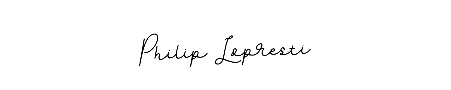 How to make Philip Lopresti name signature. Use BallpointsItalic-DORy9 style for creating short signs online. This is the latest handwritten sign. Philip Lopresti signature style 11 images and pictures png