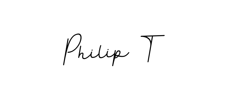 The best way (BallpointsItalic-DORy9) to make a short signature is to pick only two or three words in your name. The name Philip T include a total of six letters. For converting this name. Philip T signature style 11 images and pictures png