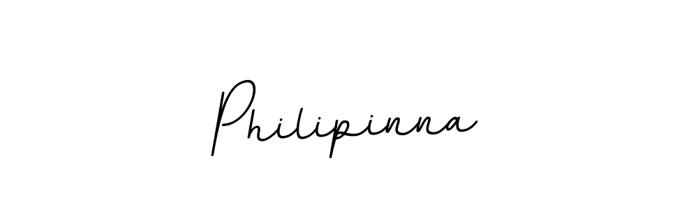 How to make Philipinna name signature. Use BallpointsItalic-DORy9 style for creating short signs online. This is the latest handwritten sign. Philipinna signature style 11 images and pictures png